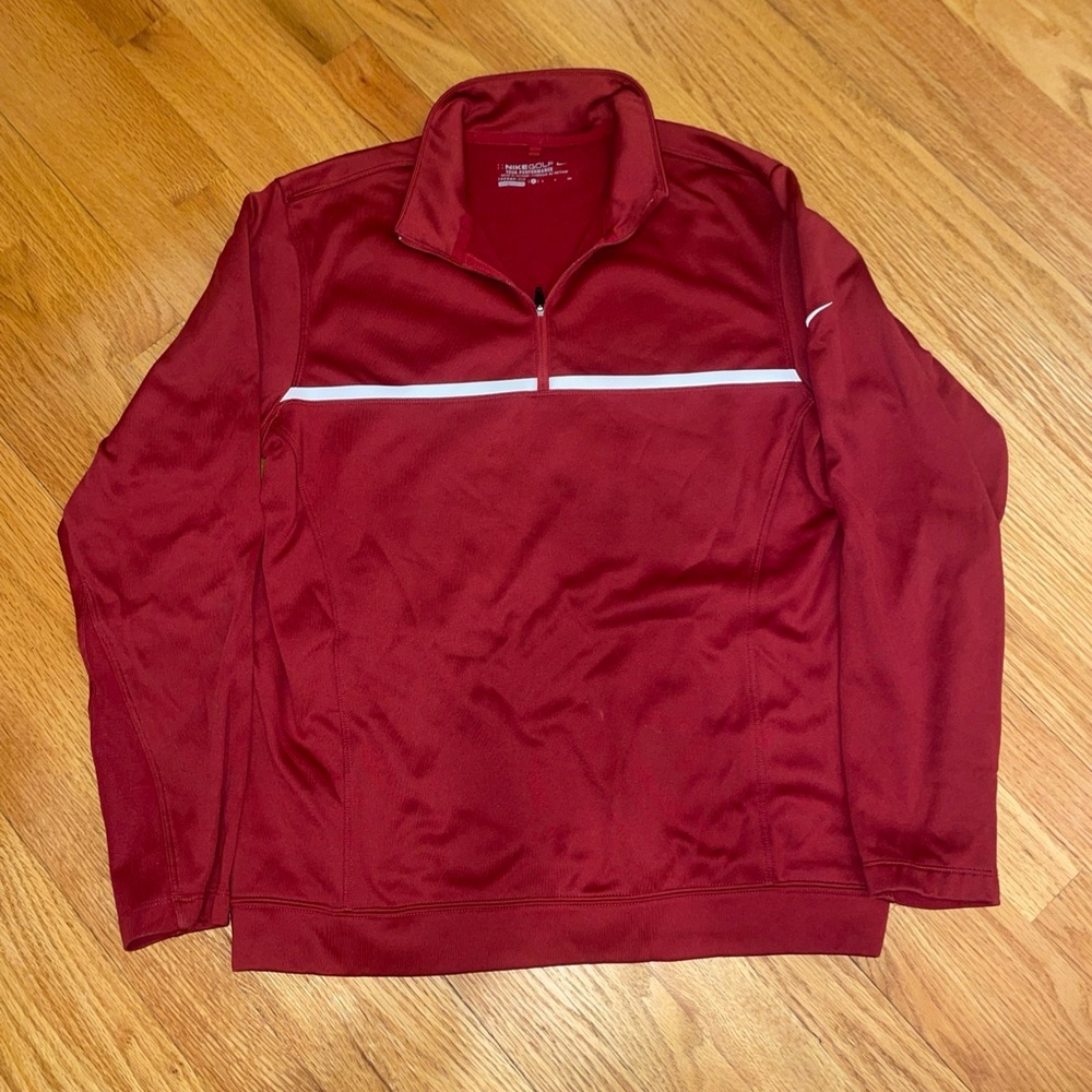 Nike Golf Men's Red Quarter-Zip Jacket